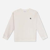 Off White long-sleeve shirt with Teddy Copenhagen logo on the chest. Copenhagen style. Sweatshirt til mænd