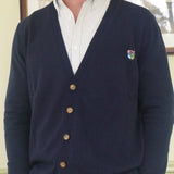 Lambswool cardigan fra Tonsure. Strik til mænd