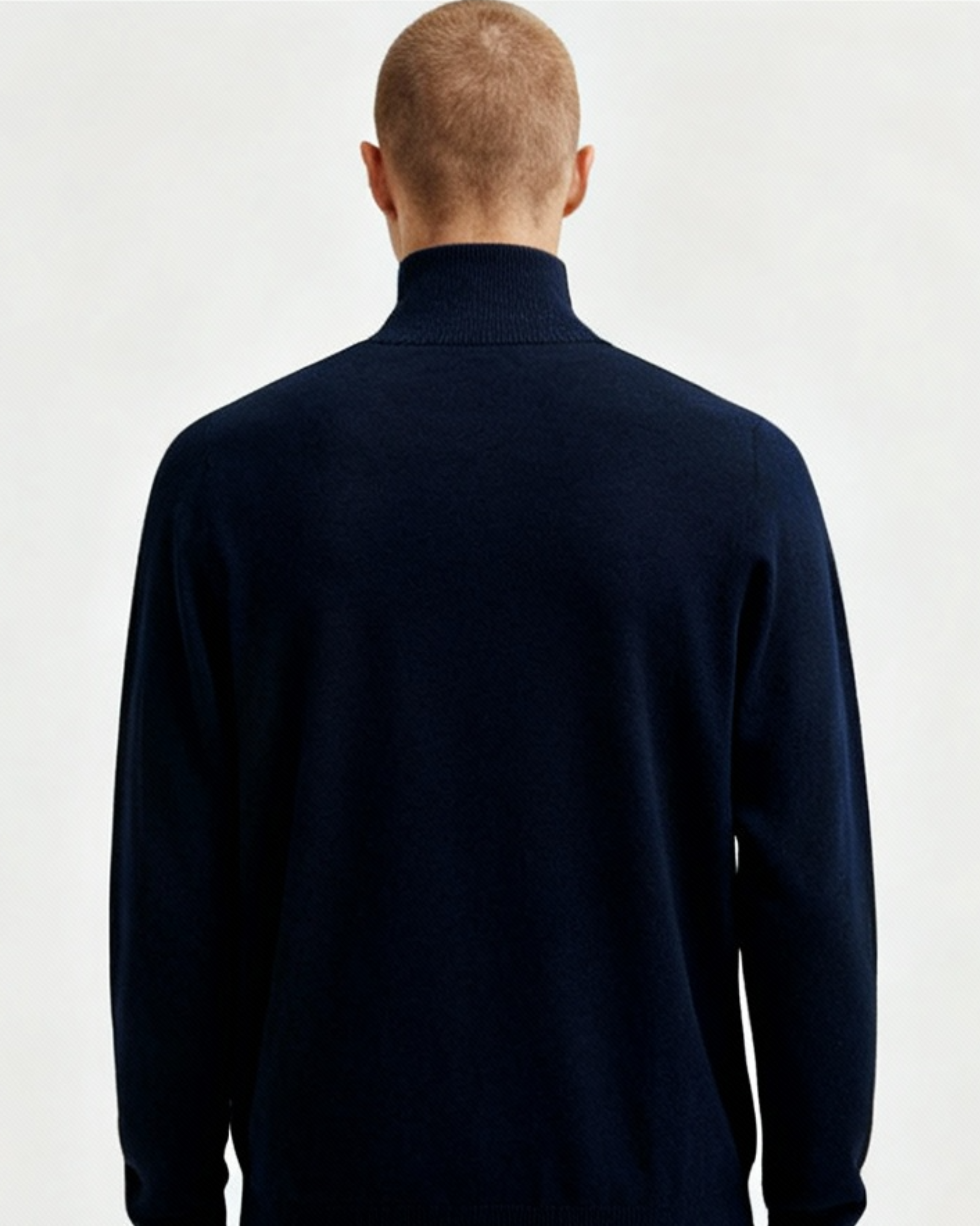 Theo lambswool half-zip lambswool strik til mænd