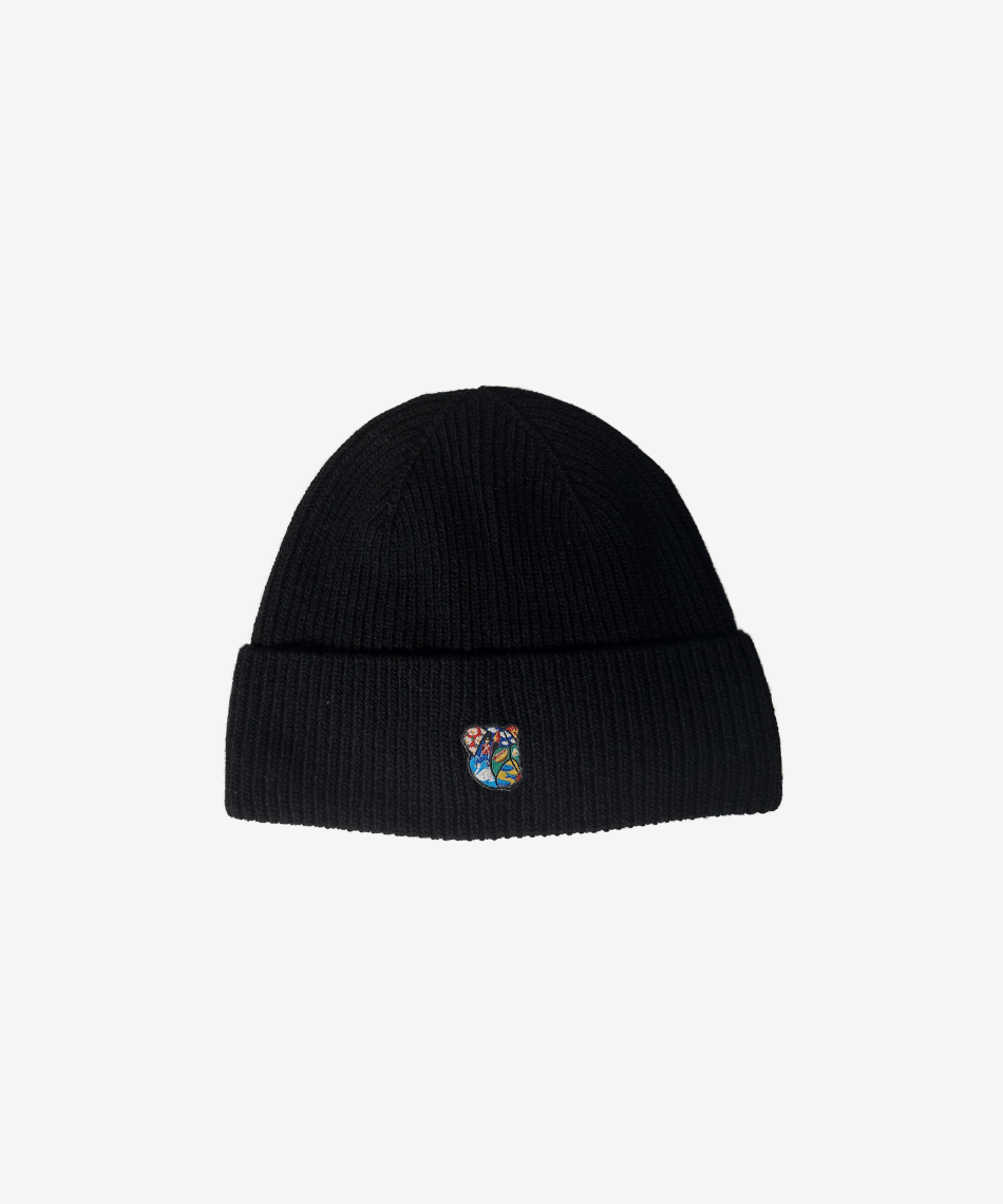 Boss beanie black Copenhagen Teddy - Tonsure