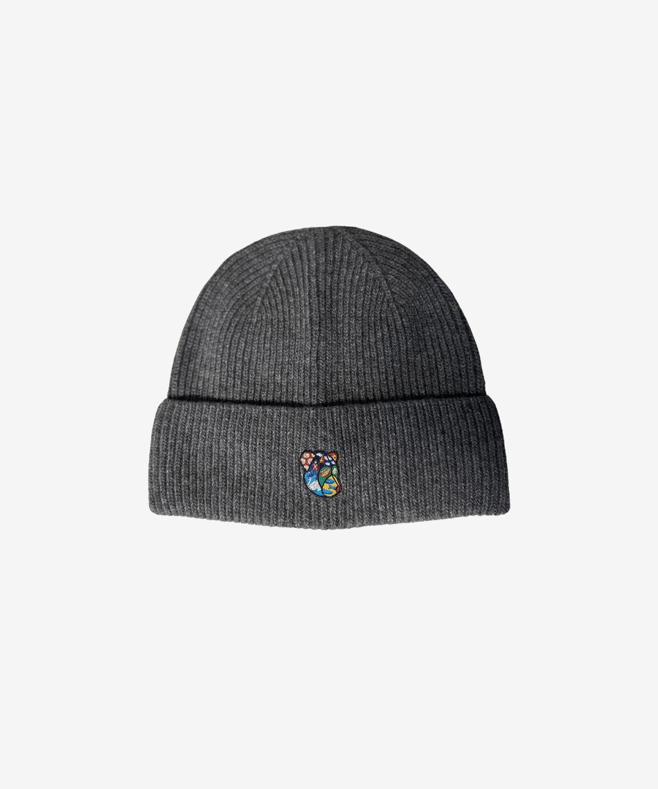 Boss beanie grey Copenhagen Teddy - Tonsure