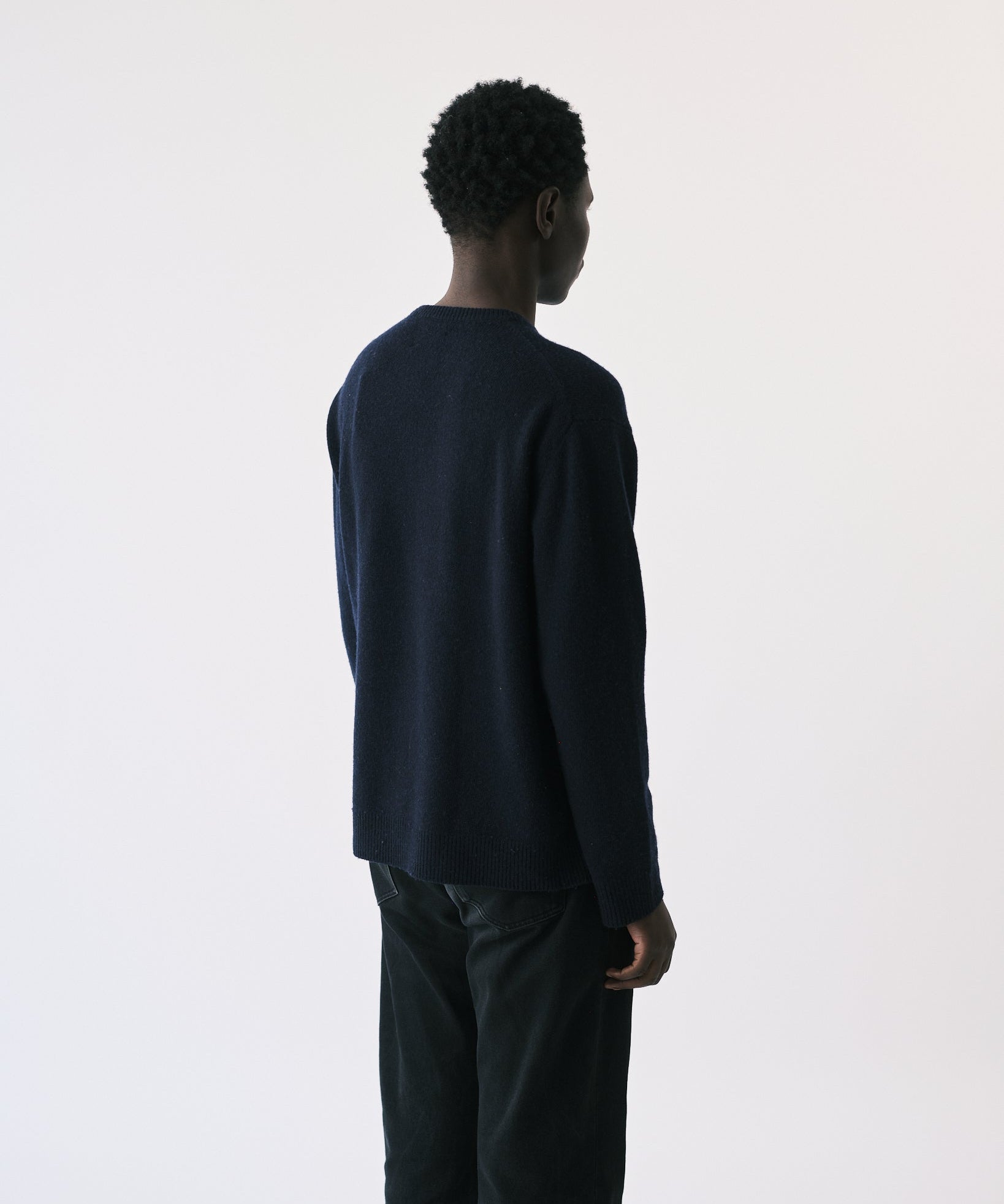 Philip knit crewneck navy - Tonsure