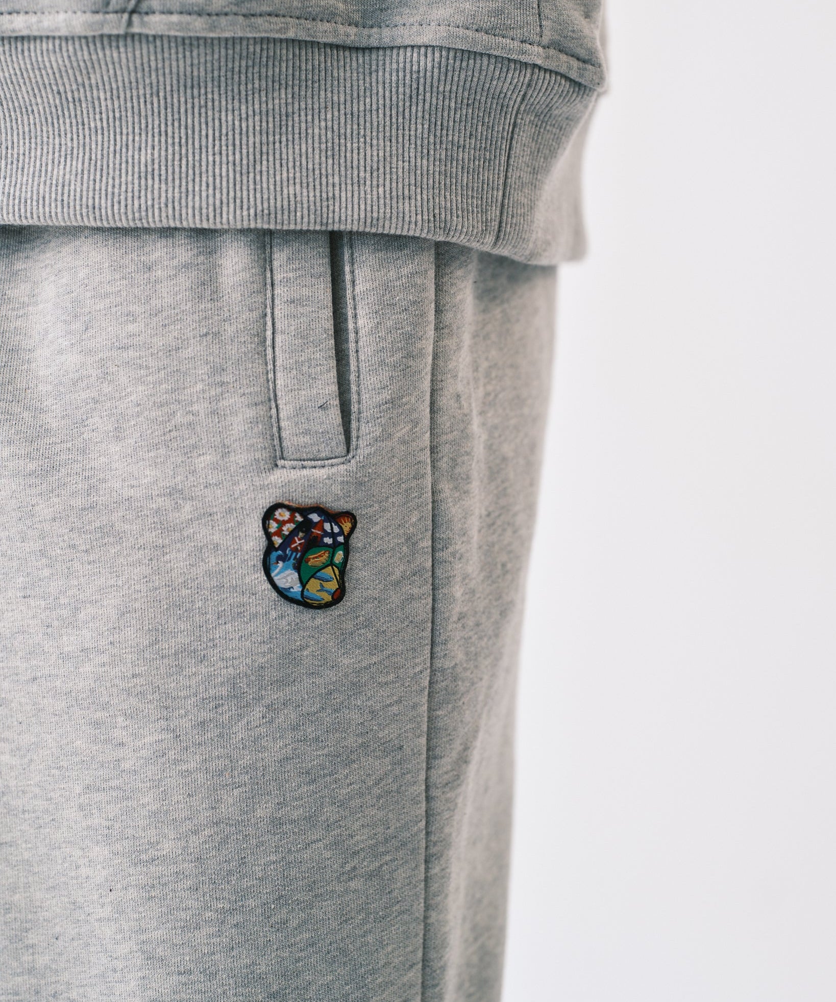 Teddy premium sweatpants grey - Tonsure