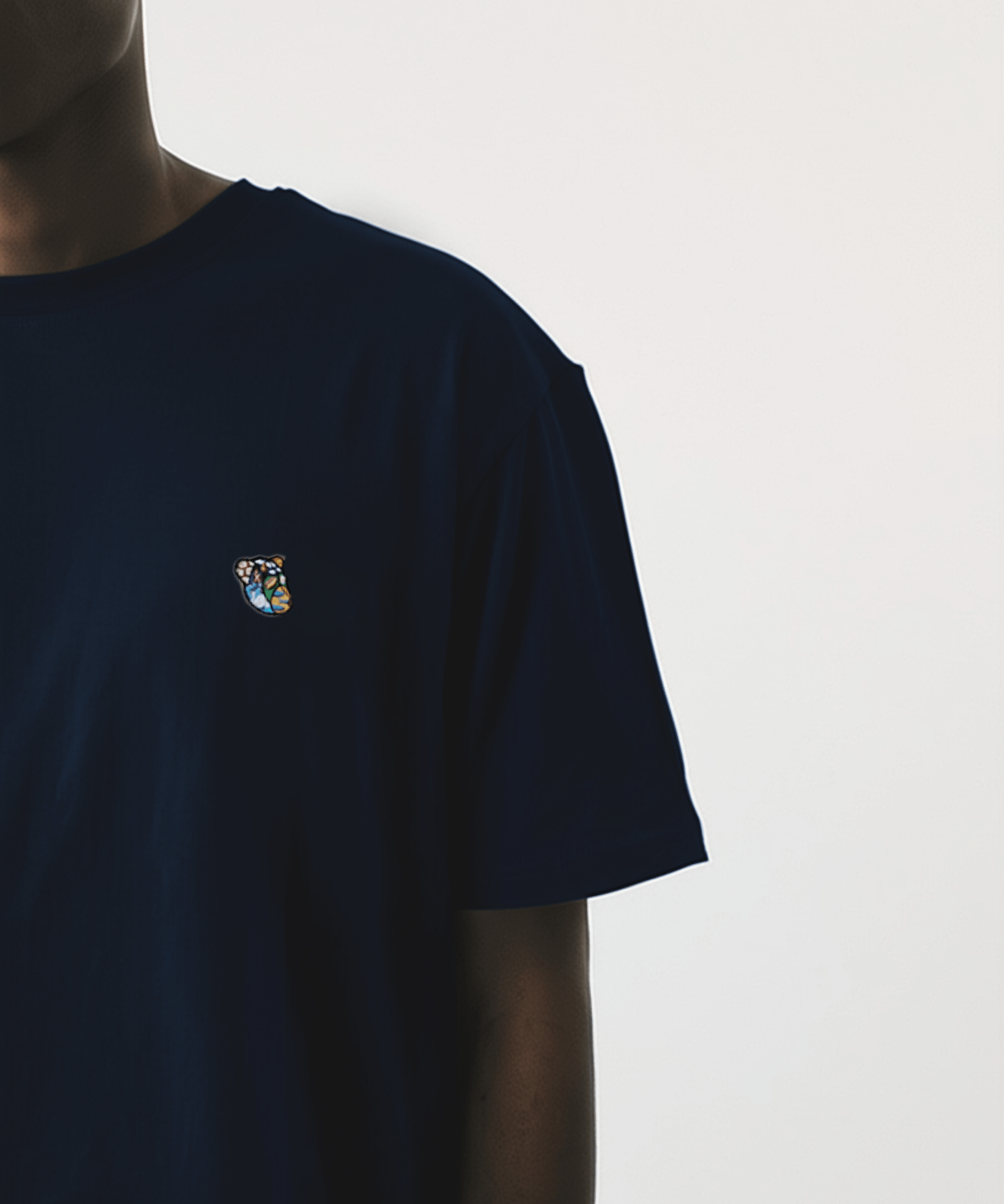 Teddy premium tee dark navy - Tonsure