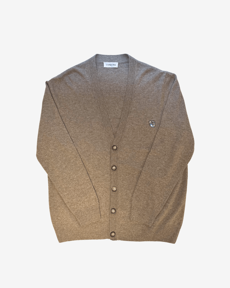 Theo knit cardigan café latte - Tonsure