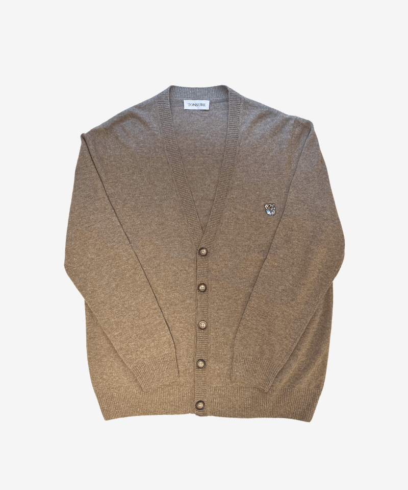 Theo knit cardigan café latte - Tonsure