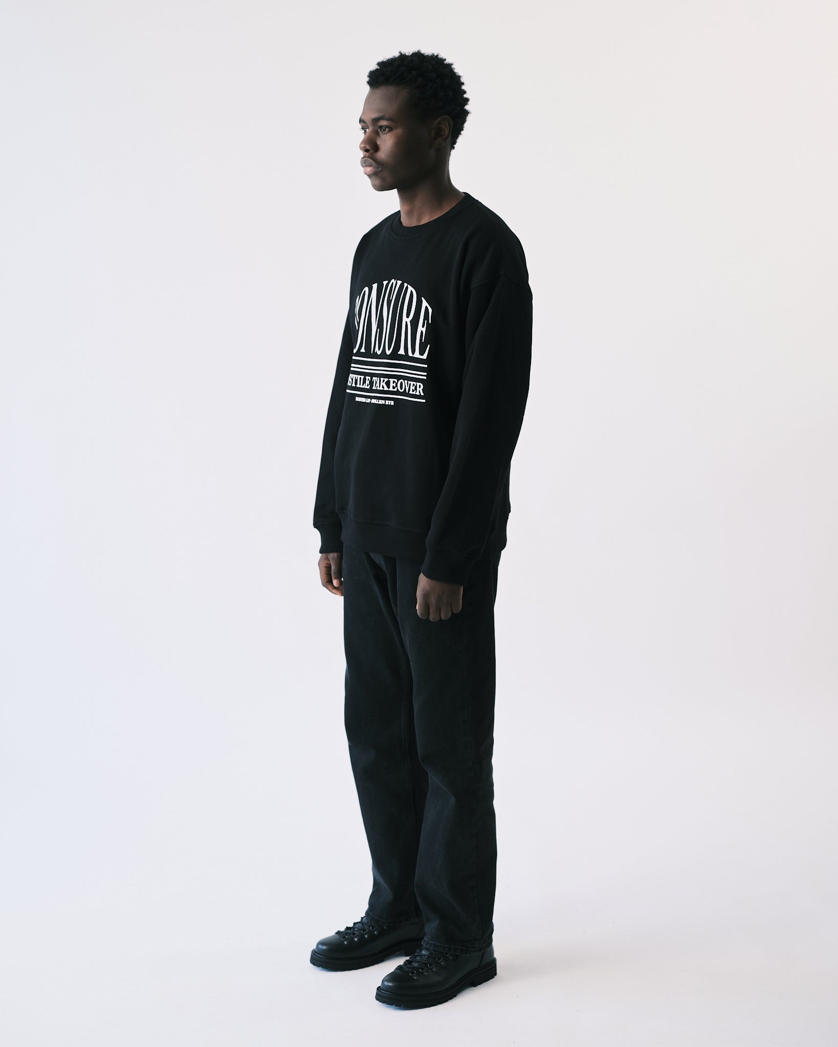 Tonsure sweatshirt black - Tonsure