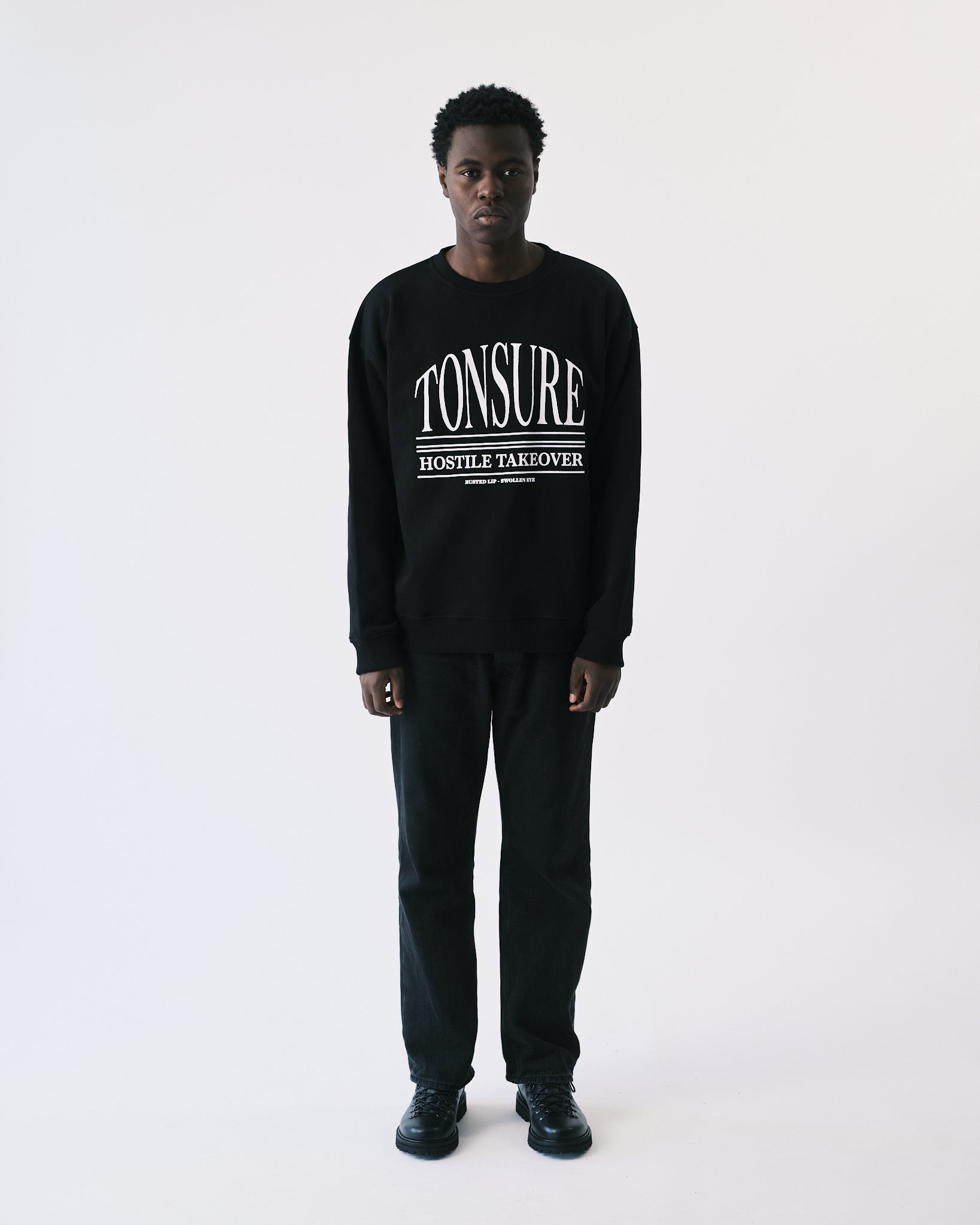 Tonsure sweatshirt black - Tonsure